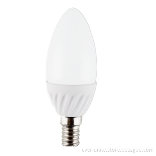 3W LED Candle Lamp with E14 Dimmable Candle Lights Ceramic 300lm LED E14 Candle